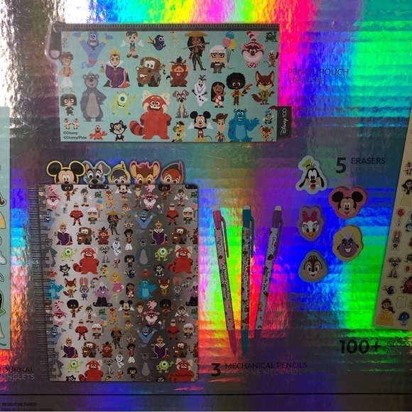 Disney 100 years: Journal Gift Set tabbed notebook, pencil case - Picture 7 of 7